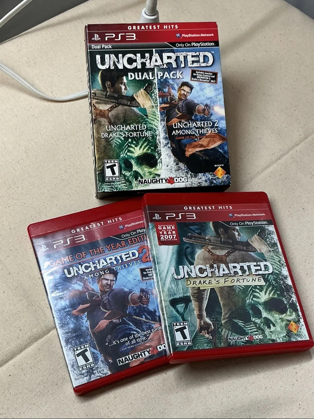 Uncharted Dual Pack PS3 – Blue, Green, Red